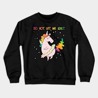 Dancing Unicorn sticker Crewneck Sweatshirt